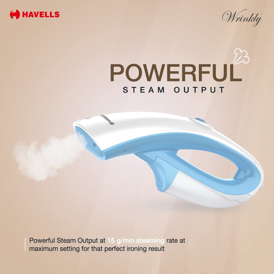 HAVELLS Wrinkly Hand Held 920 W Garment Steamer??(Blue)