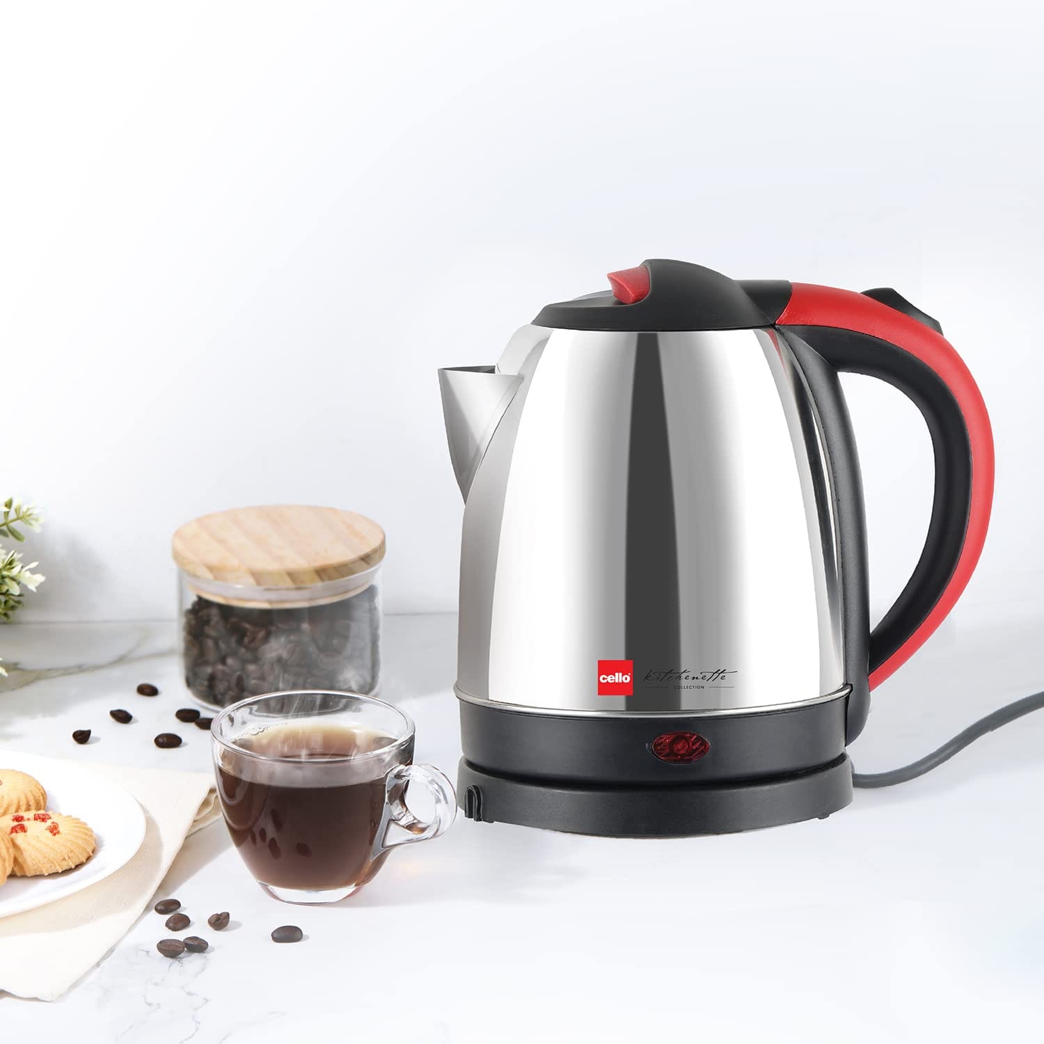 Cello Quick Boil Primo 1.8 Litre Electric Kettle Beverage Maker??(1.8 L, Silver)