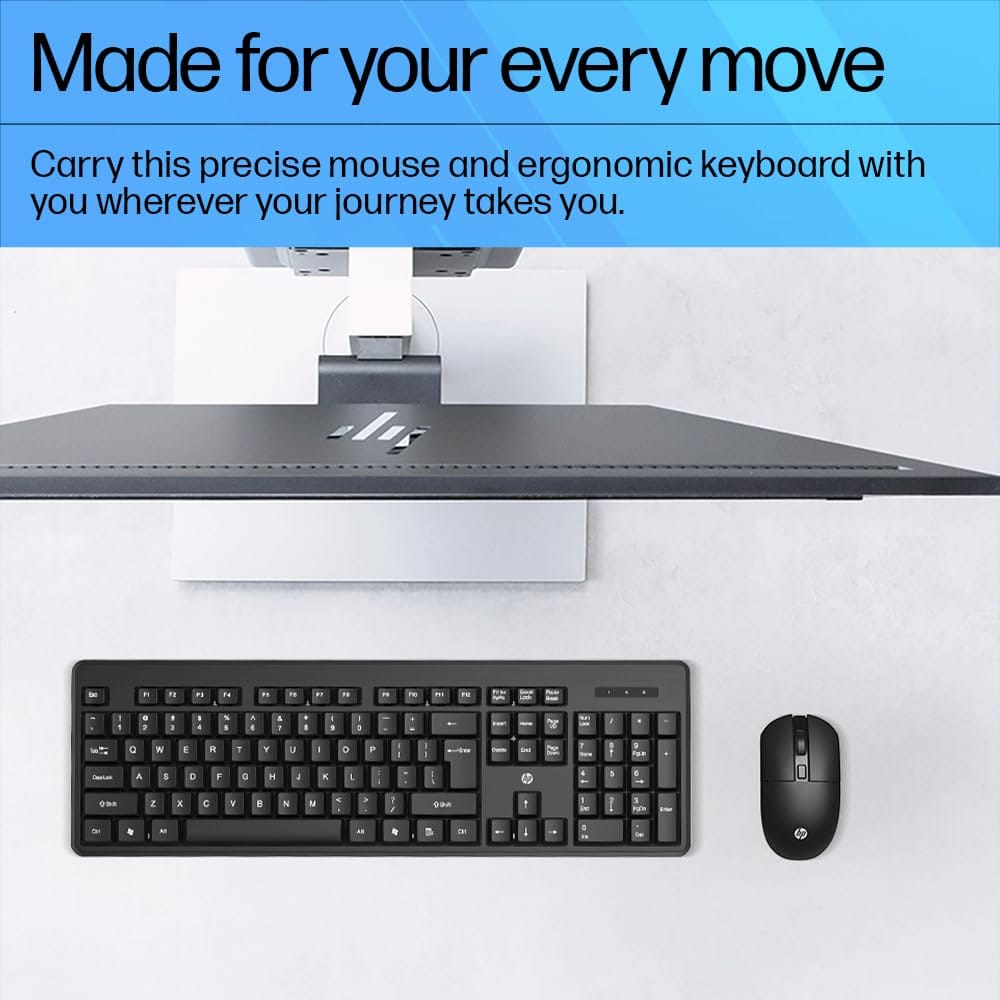 HP KM200 Wireless Desktop Keyboard??(Black) - Image 3