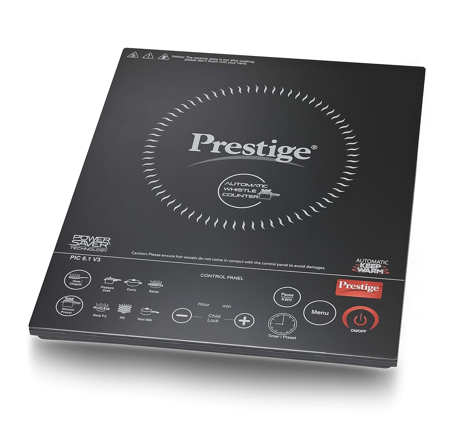 Prestige PIC 6.1 V3 Induction Cooktop??(Black, Touch Panel)