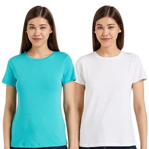 Classy Women's Cotton Regular Fit T-Shirt Set 2