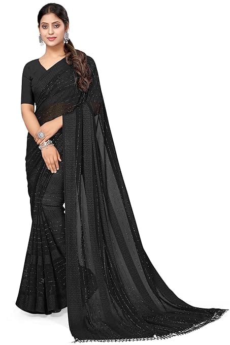Beige Georgette Traditional Party Saree