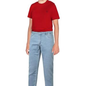 Boys Solid Light Blue Jeans