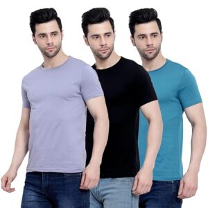 Pack of 3 Men Regular Fit T-Shirts