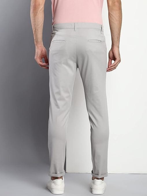 Grey Men Regular Casual Pants - Image 2