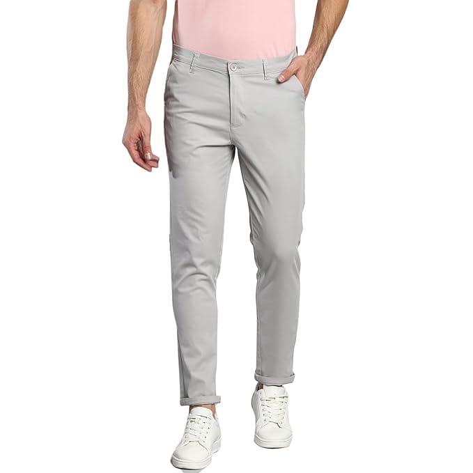 Grey Men Regular Casual Pants