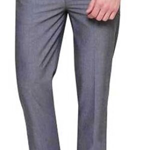 Grey Men Slim Fit Formal Trousers