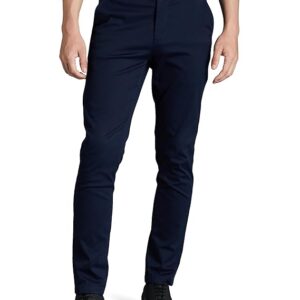Navy Men Slim Fit Casual Pants