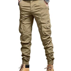Khaki Men Cargo Pants