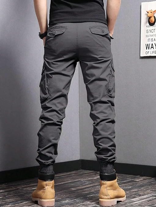 Grey Men Cargo Pants - Image 2