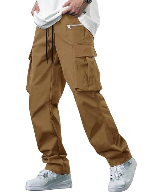 Khakhi Men Cotton Cargo Pants