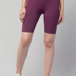 Fancy Purple Women Cycling Shorts