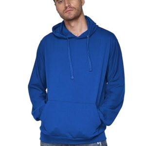 Men Plain Solid Royal Blue Hoodie