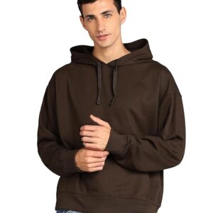 Men's Cotton Oversize Coffee Hoodie
