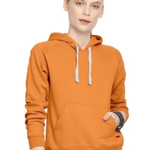 Women Winter Neck Orange Hooded