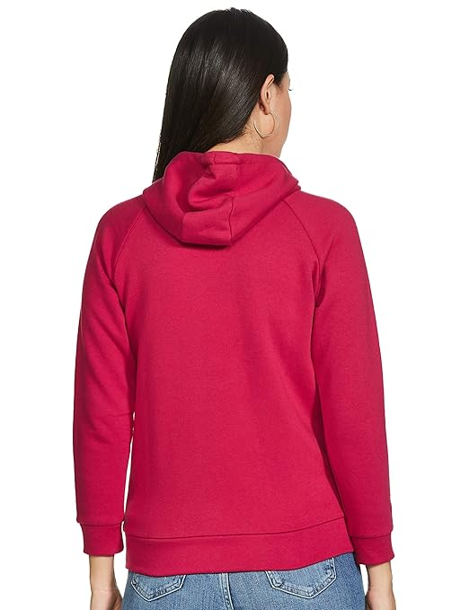 Women Plain Cotton Pink Hooded - Image 2