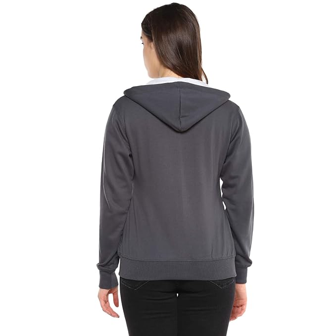 Women Cotton Stone Black Hooded - Image 2