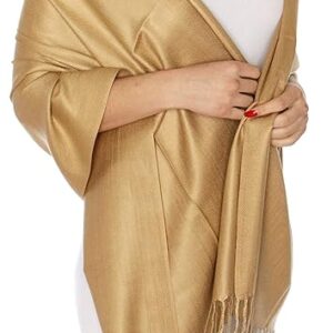 Women Plain Beige Neck Scarf