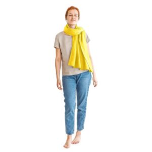 Women's Muffler full Cotton Mustard Scarf