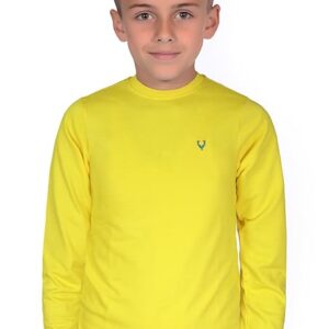 Boys Cotton Yellow Sweatshirt