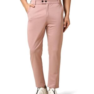 Men's Regular Casual Pink Pants