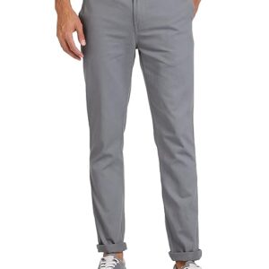 Men Casual Cotton Grey Pants