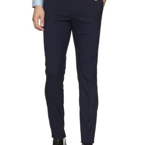 Men's Stretchable Formal Dark Blue Pants