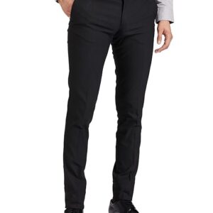 Men's Stretchable Formal Dark Charcoal Pants