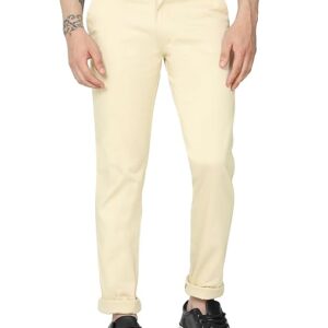 Men's Soft Cotton Beige Pant