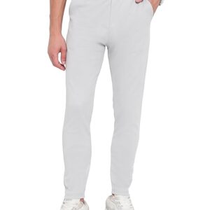 Men Regular Casual Light Grey Pants