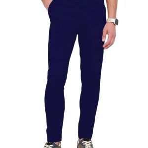 Men Regular Casual Navy Blue  Pants