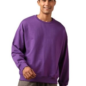 Men's Fleece Oversized Purple Sweatshirt