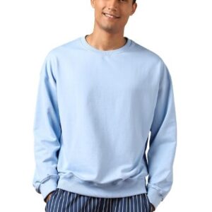 Men's Fleece Oversized Powder Blue Sweatshirt