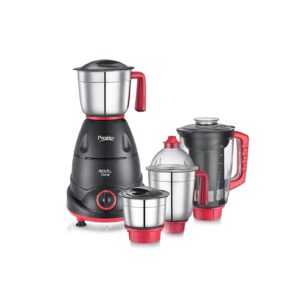 Prestige Regal_ 750 Juicer Mixer Grinder (4 Jars, Red and Black)