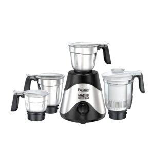 Prestige MACHO 1000W MACHO MIXER GRINDER 1000 Juicer Mixer Grinder (4 Jars, SILVER / BLACK)