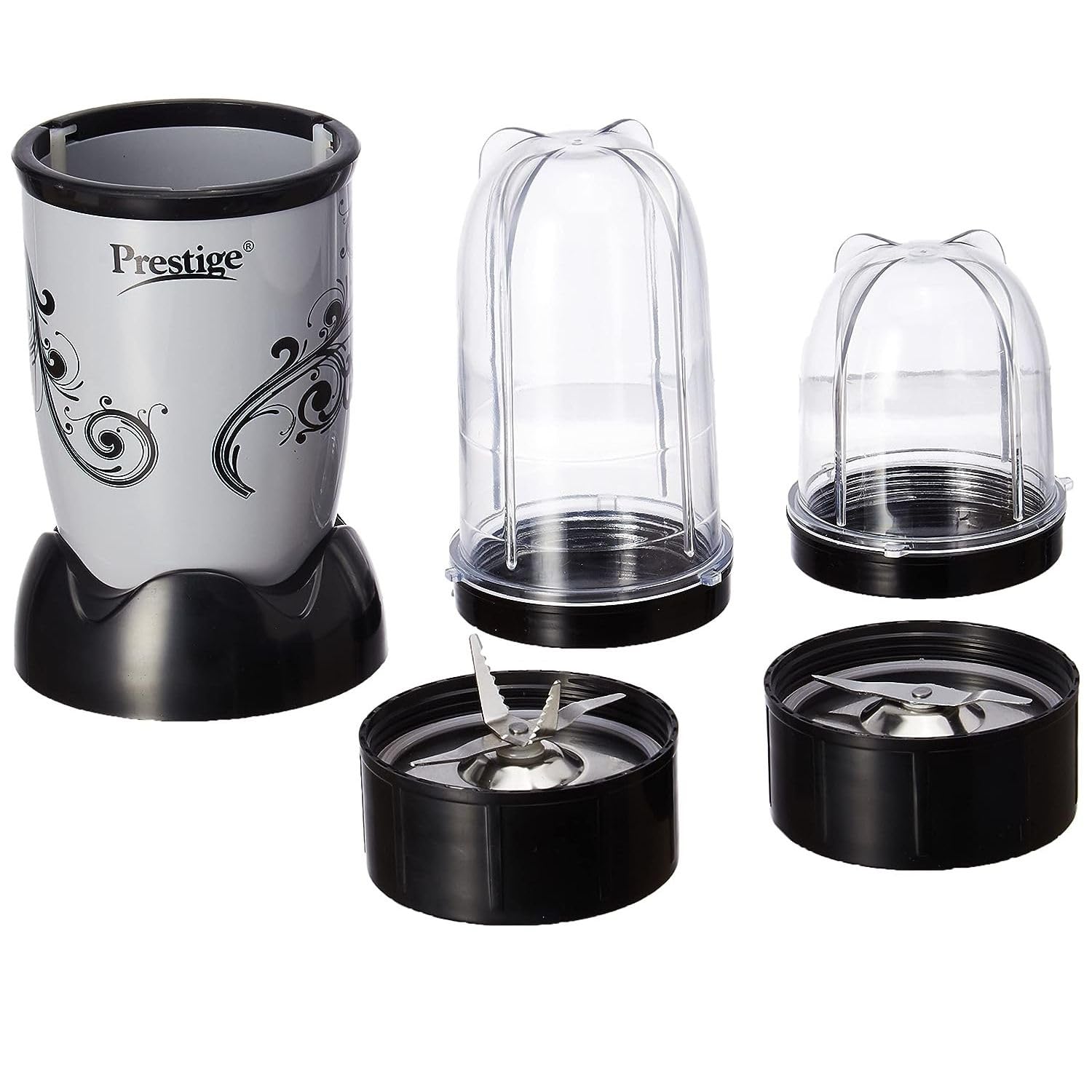 Prestige 41390 Express Grinder - PEX 3.0 350 Juicer Mixer Grinder (2 Jars, Silver)