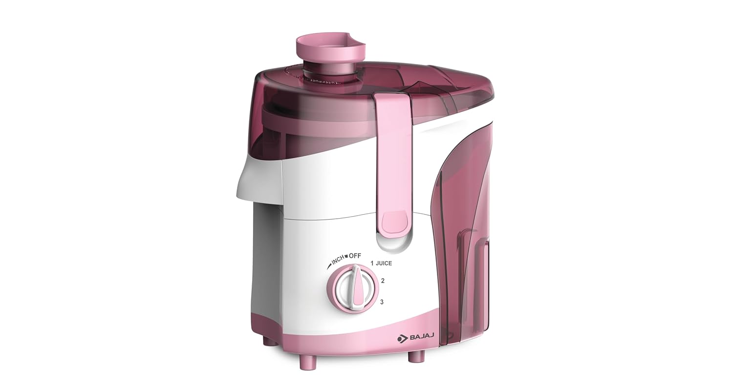 Bajaj JX 20 (410701) With Shock proof abs body JMG 800 Juicer Mixer Grinder (2 Jars, White & Pink) - Image 3