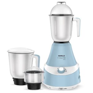 Havells Energia Blue GHFMGCBW060 600 W Mixer Grinder (3 Jars, Blue)
