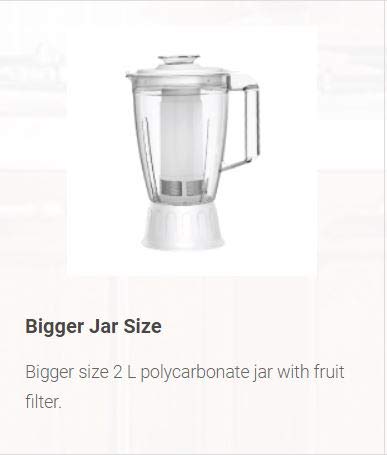 Havells Endura Cresta 500 Juicer Mixer Grinder (4 Jars, White) - Image 3
