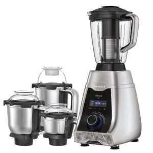 Havells Silencio Low Noise 500 W Mixer Grinder 4 Jars (Grey & Black)
