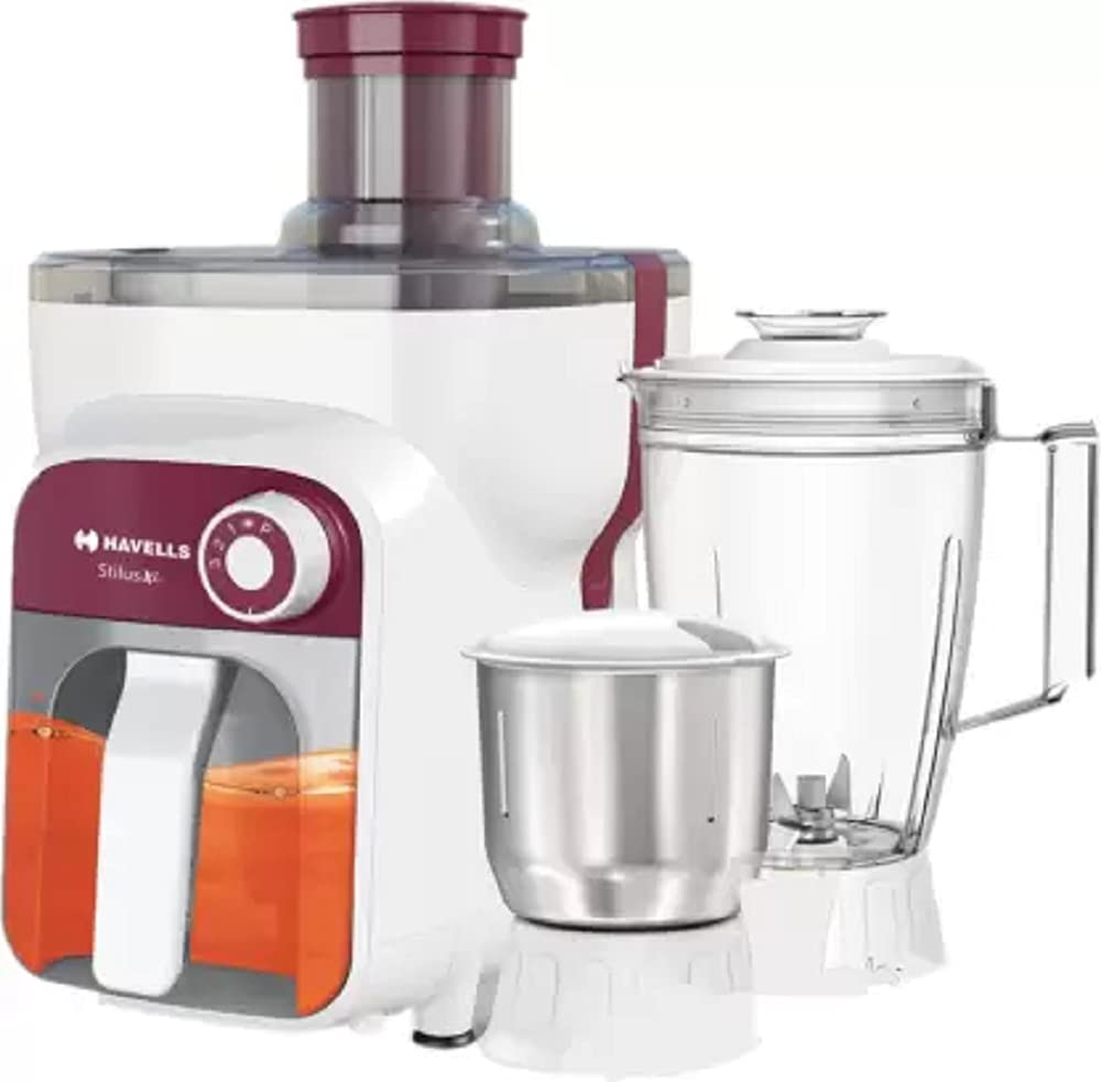Havells Stilus XL 500 Juicer Mixer Grinder (4 Jars, Burgundy)