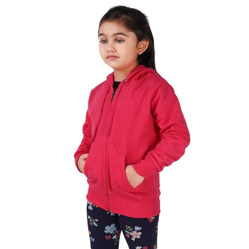 Girl's Full Sleeves Rani Hooded