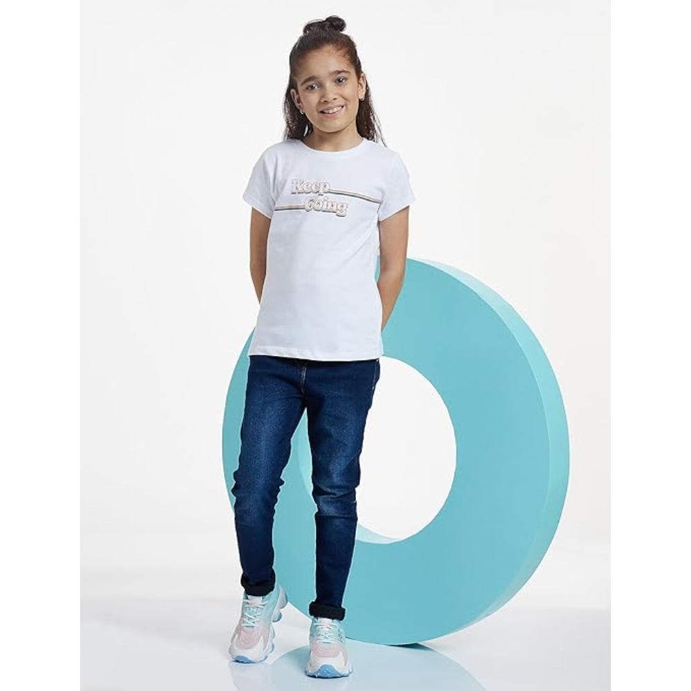 Girls Slim Fit Denim Dark Blue Jeans