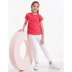 Girls Slim Fit Denim White Jeans