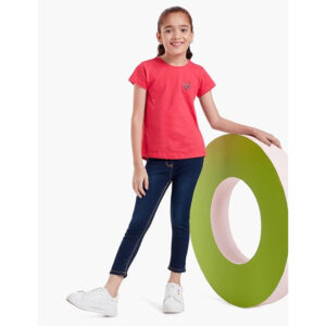 Girls Slim Fit Denim Blue Jeans