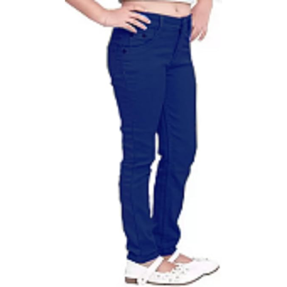 Girls Stretchable Denim Dark Blue Jeans - Image 3