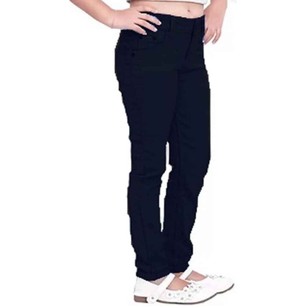 Girls Stretchable Denim Black Jeans - Image 2