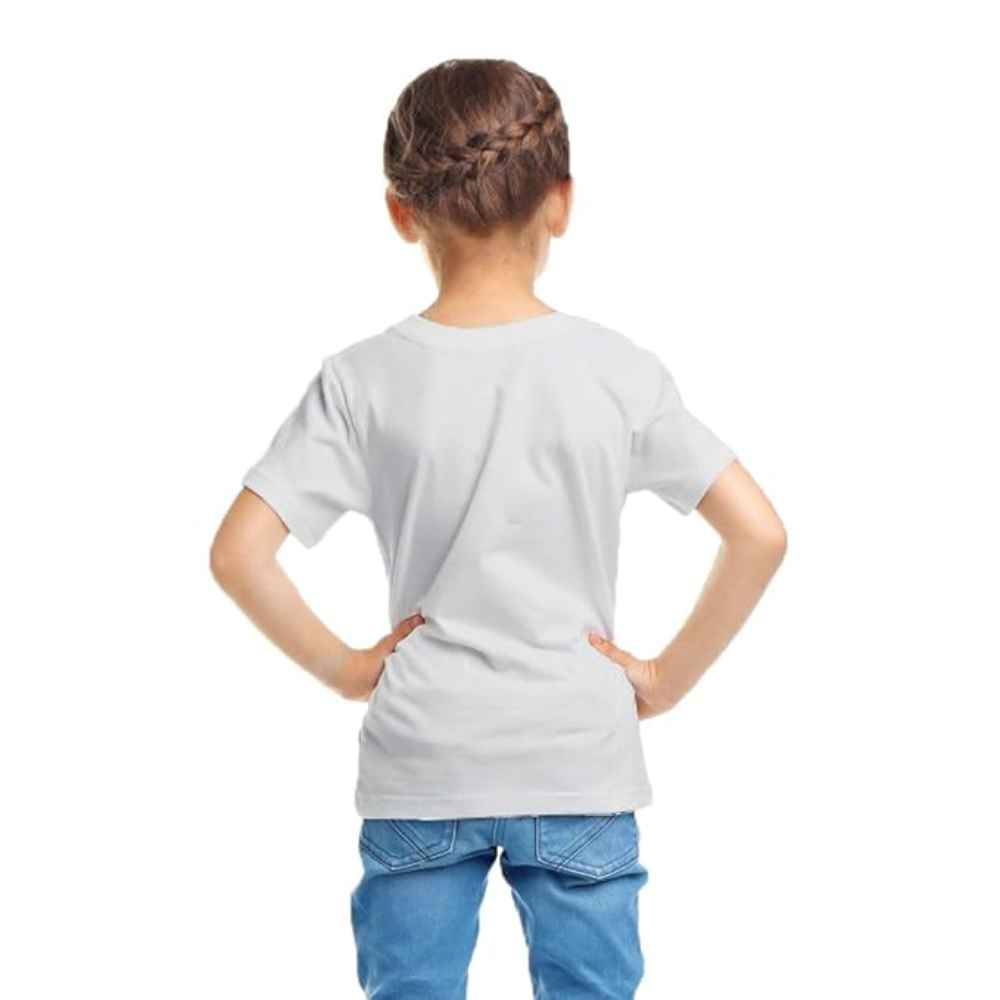 Girls Short Sleeve White T-Shirt - Image 2