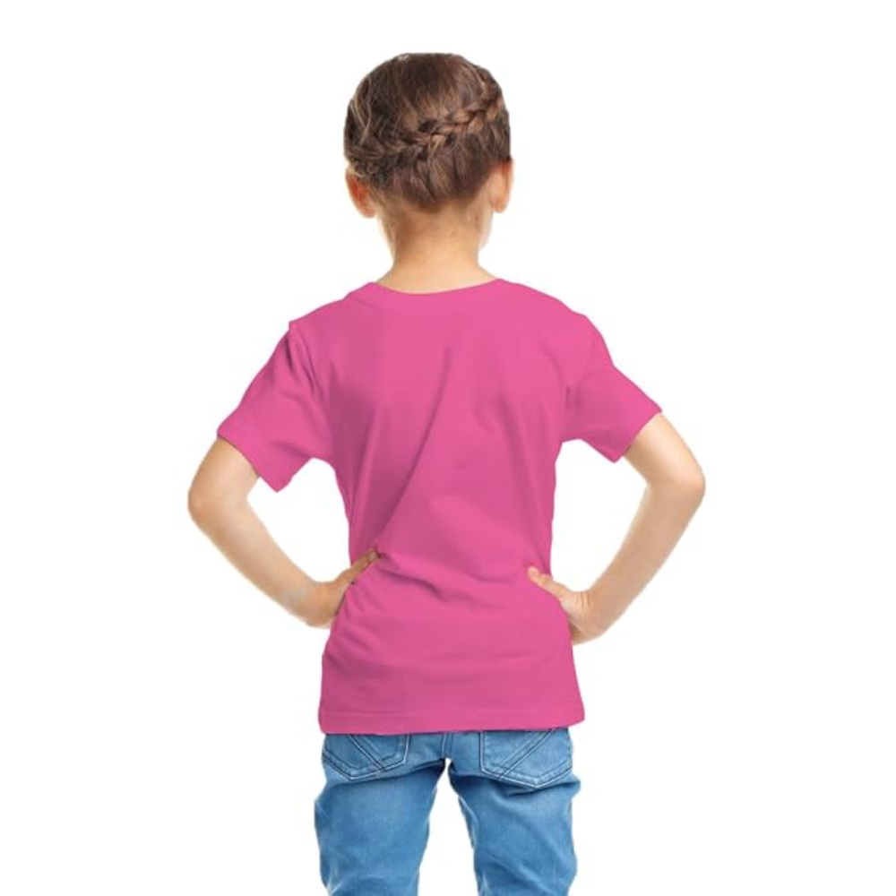 Girls Short Sleeve Pink T-Shirt - Image 2