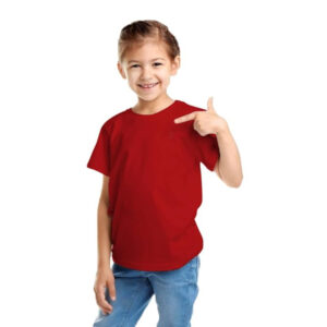 Girls Short Sleeve Red T-Shirt